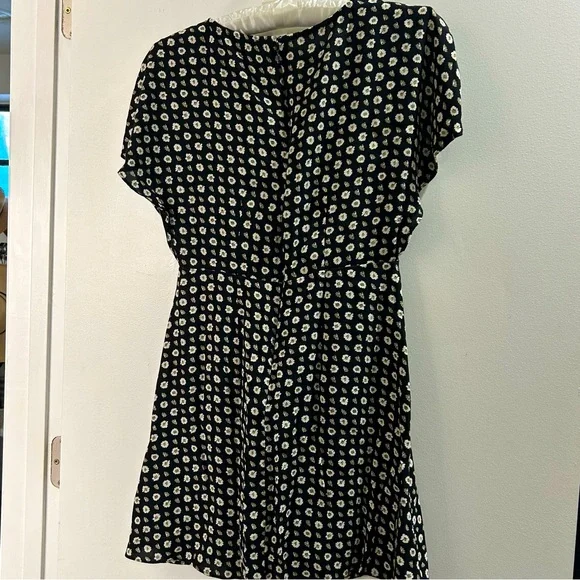 NWOT Madewell black w/white flowers dress, 6, - Picture 9 of 16